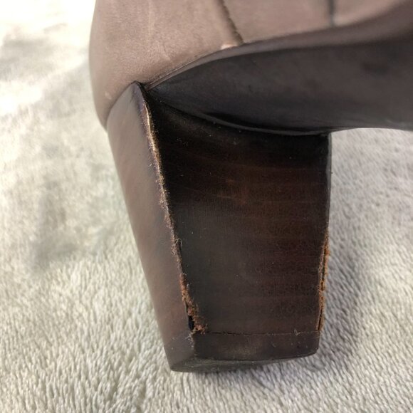 France Mode Block Heel Ankle Strap Leather Shoes Size 37 (6.5 US) - Picture 16 of 16